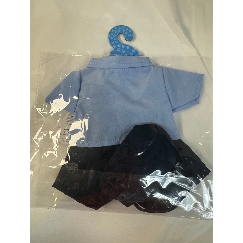 Teddy Mountain Police 8 Inch Plush Bear Outfit 3 Piece Set Blue Uniform 2572